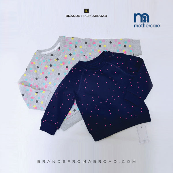 Mothercare Trainer Sweat Shirt  Long Sleeve 2-Pack