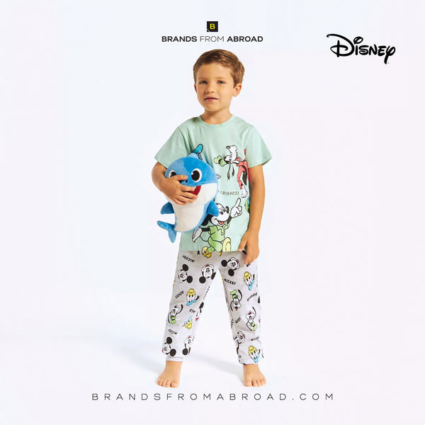 Disney Mickey Mouse and Friends T-shirt and Pyjama Set  Slim Fit