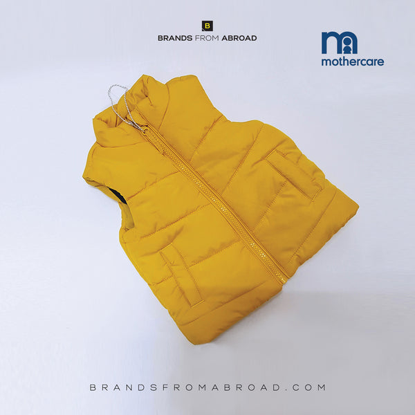 Mothercare warm Sleeveless Jackets mustard