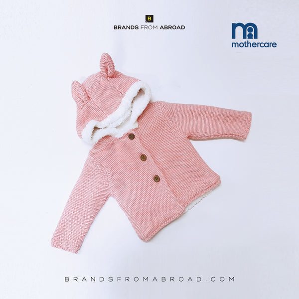 Mothercare Girls Hooded Sweater  Pink