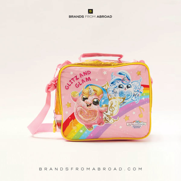 First Kid Rainbocorns Print Lunch Bag with Zip Closure