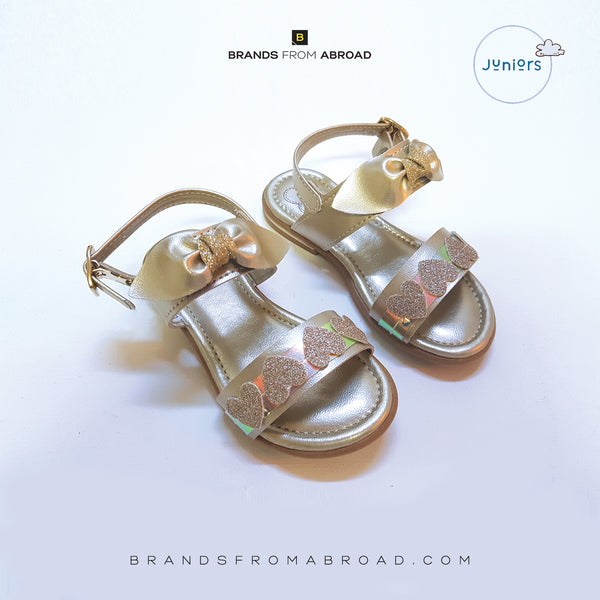 Shoemart Girls Sandal Golden    Made in Brazil