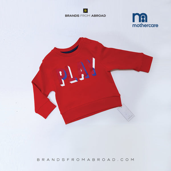 Mothercare Trainer Sweat Shirt  Long Sleeve