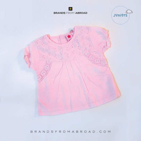 Juniors Girls Stylized Shirt Pink