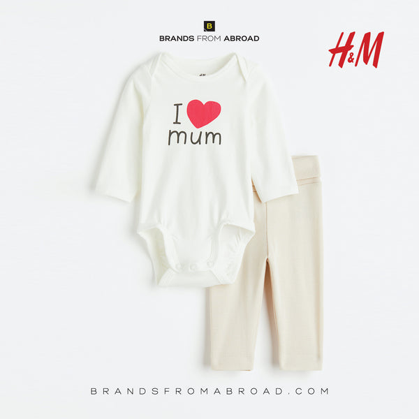 H&M  2-piece set  Organic Cotton Mum