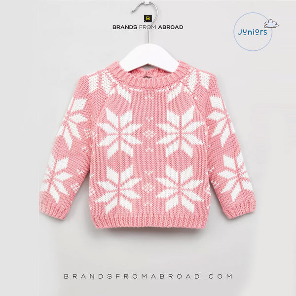 Juniors Warm Sweater Pink