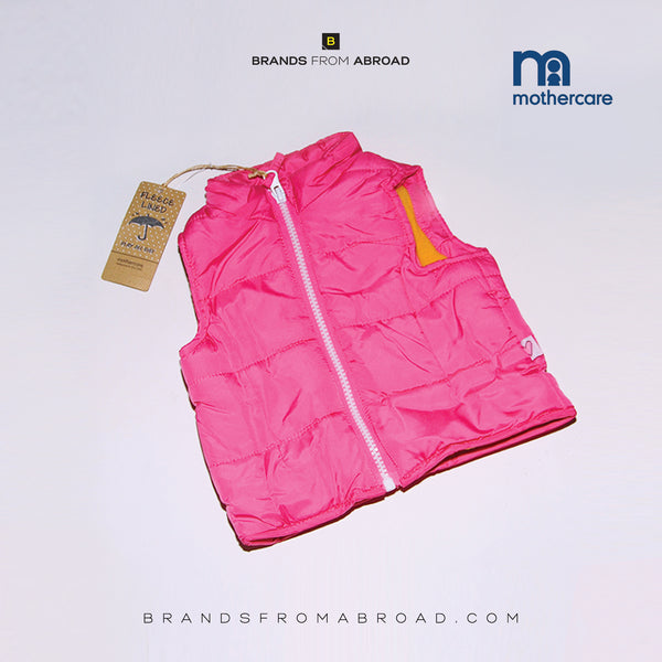 MotherCare Jacket Pink Half Sleeve Rain Proof