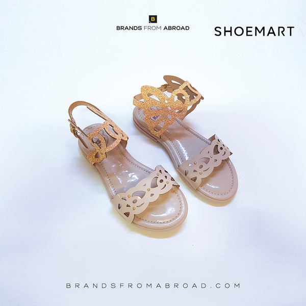 Shoemart Girls Sandal Light Golden