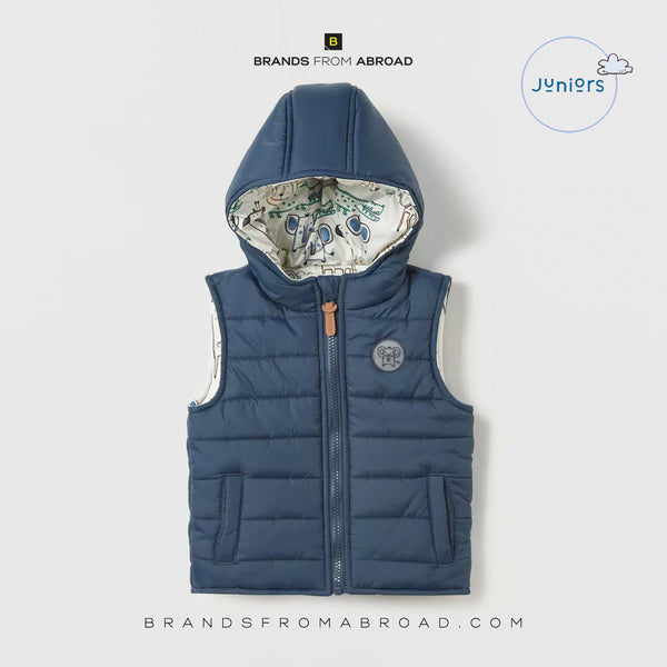 Juniors Quilted Jacket Hooded