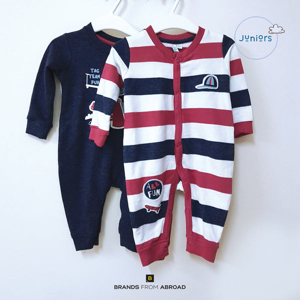 Juniors Open Feet Sleepsuit - Set of 2