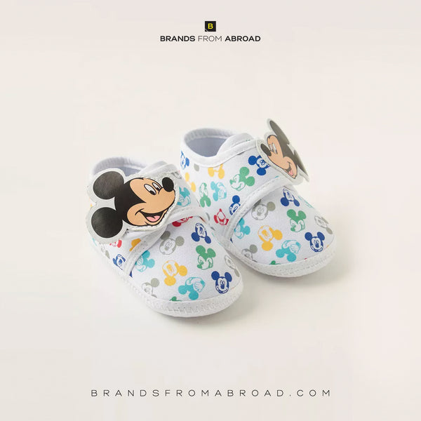 Disney Mickey Mouse Print Booties