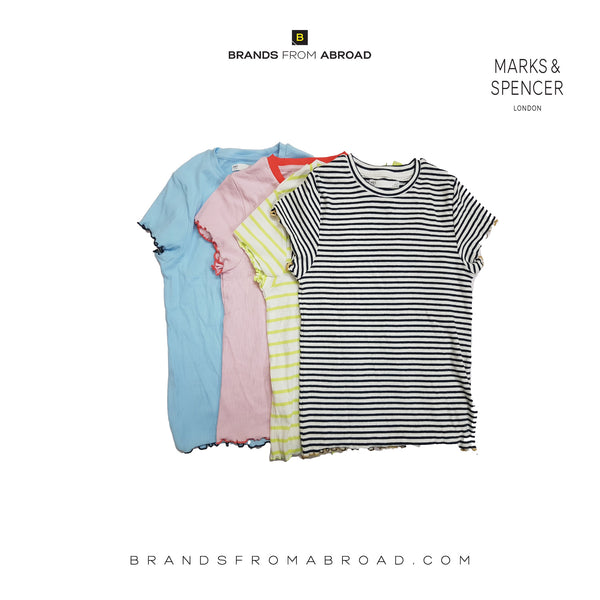Mark & Spencer Pure Cotton T-Shirts Pack of 4