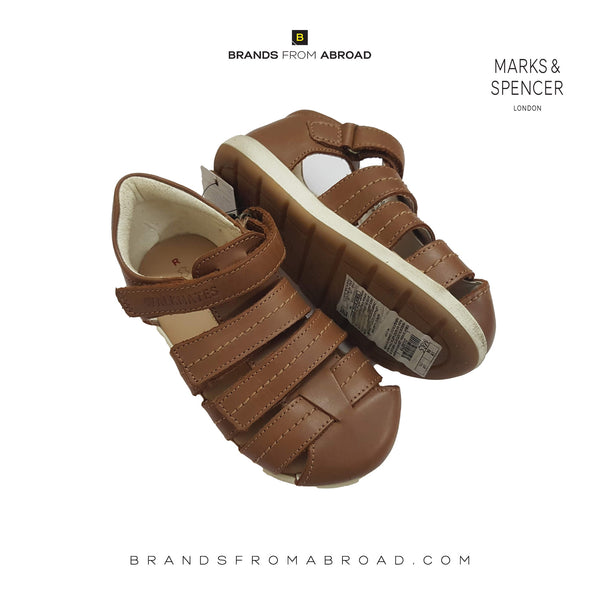 Marks and spencer Kids Leather Sandals Borwn