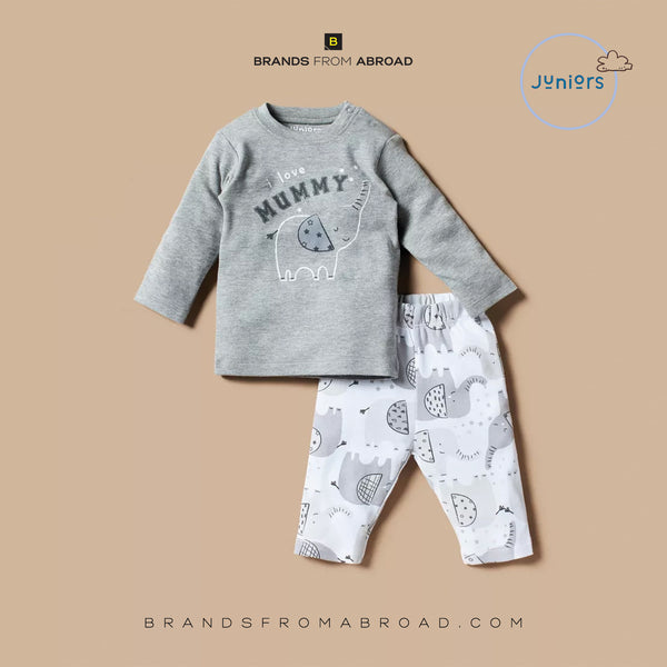 Juniors  Long Sleeves T-shirt & Pyjama Set