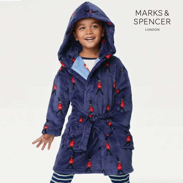 Marks and Spencer Fleece Fluffy Hooded Dressing Gown