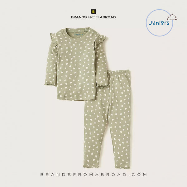 Juniors  Long Sleeves T-shirt & Pyjama Set