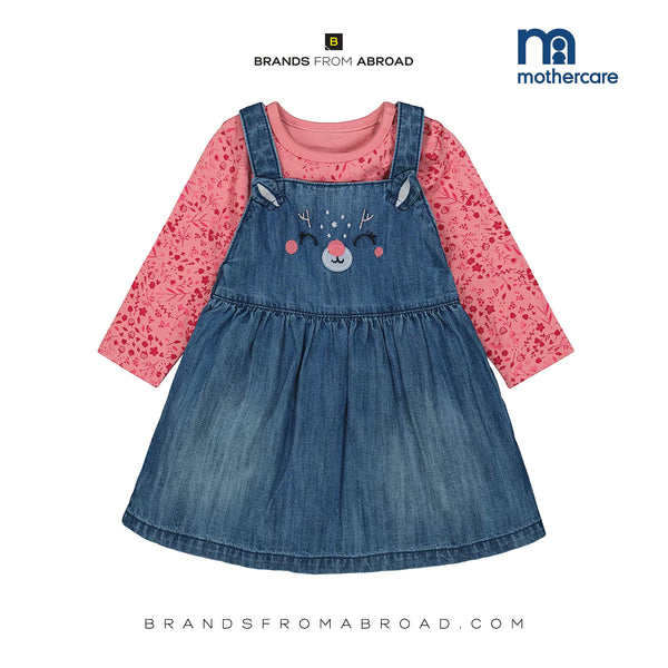 Mothercare 2-PCS Frock Set Jean