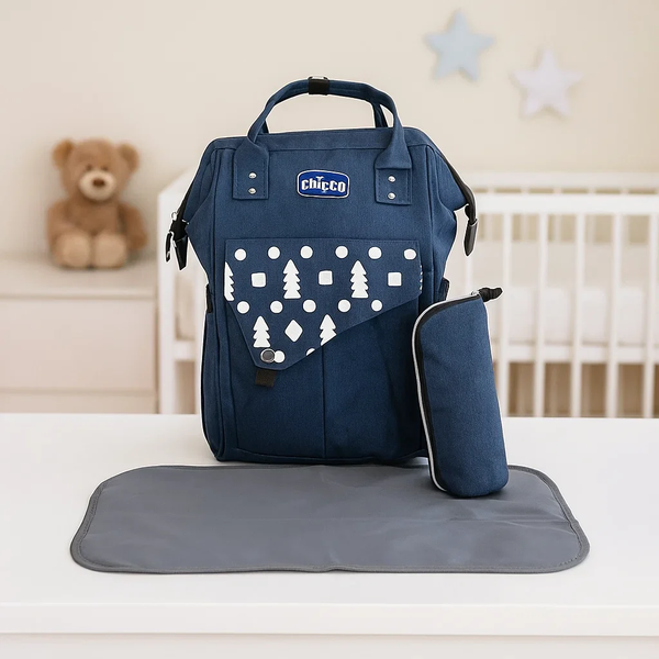 Chicoo Diaper Backpack with USB Charging Port - Blue