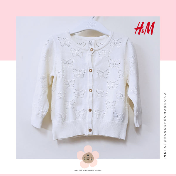 H&M Knit Cardigan / Sweater Cream Organic Cotton