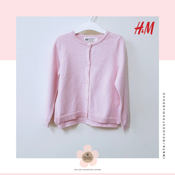 H&M Knit Cardigan / Sweater Pink Organic Cotton