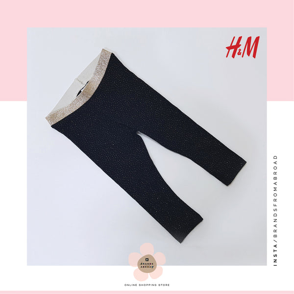 H&M Girls Tights -Black Organic Cotton