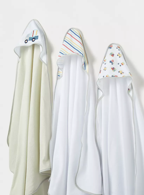 Juniors 3-Piece Hooded Towel Set - 75x75 cms