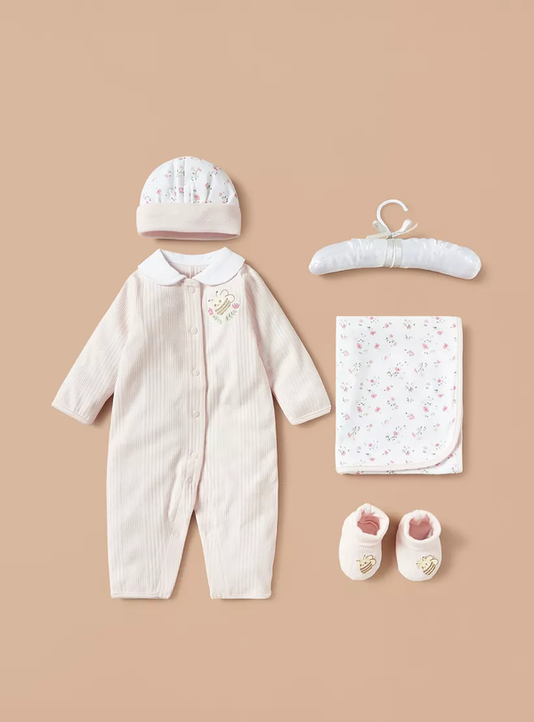 Juniors 5-Piece Bee Embroidered Clothing Gift Set- Starter Set