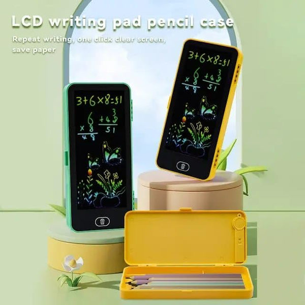 Writing Tablet Pencil Case for Kids – 2 in 1 LCD Digital Slate