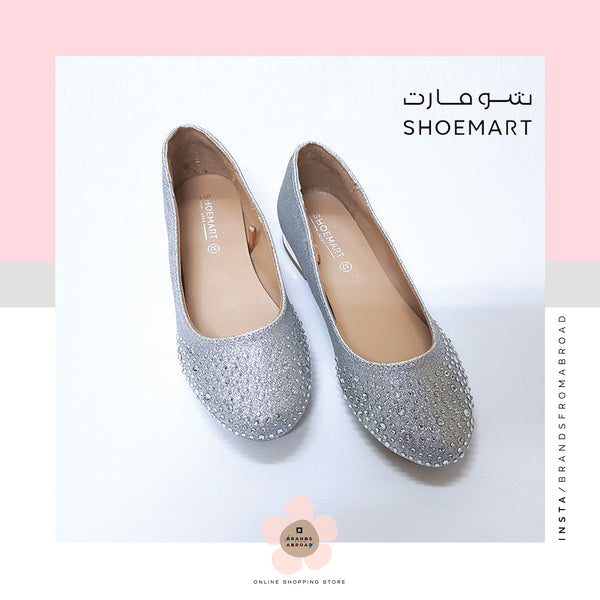 Shoemart Embellished Slip-On Round Toe Ballerina Shoes