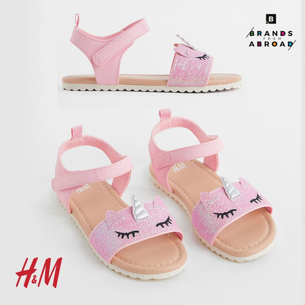 H&M Sandal Light pink/Unicorns