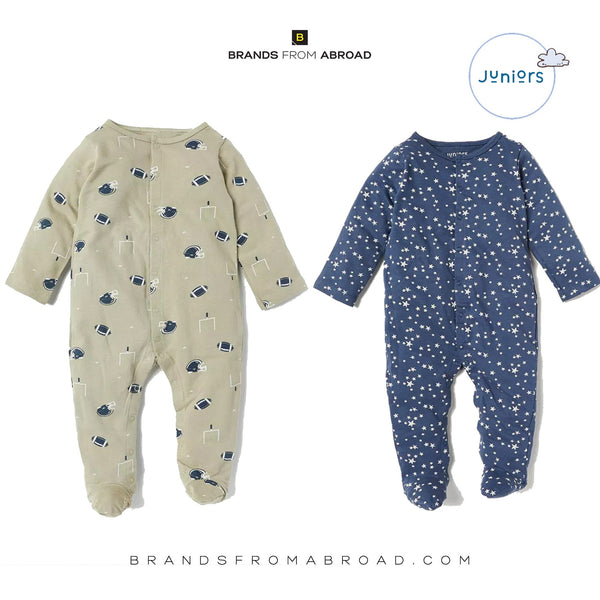 Juniors Sleepsuit Closed Feet  - Set of 2