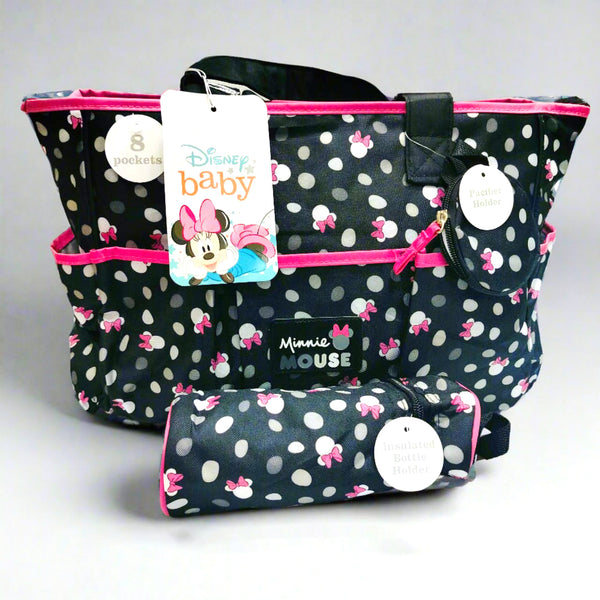 Disney  Diaper Bag 8 Pockets- Minnie Mouse