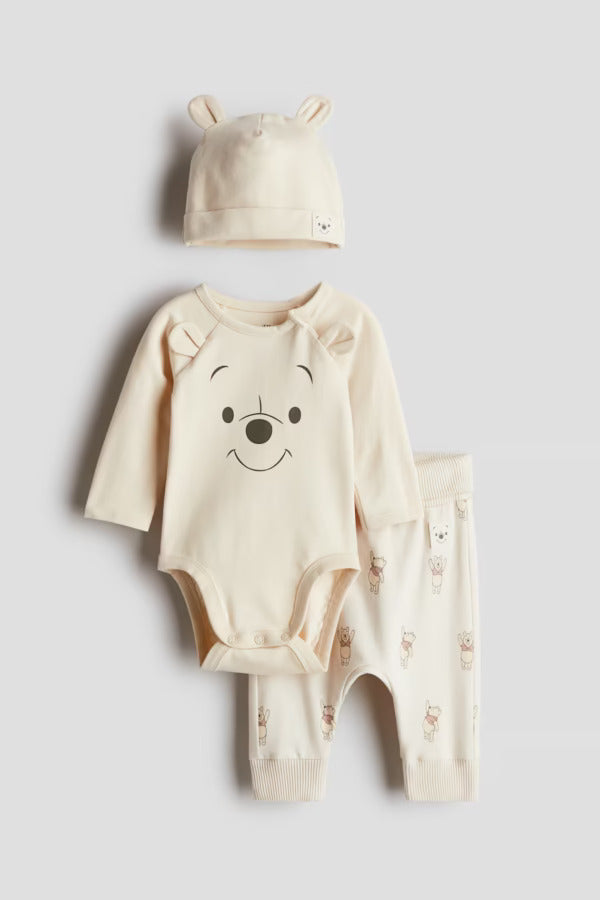 H&M  3-piece set  Organic Cotton Pooh