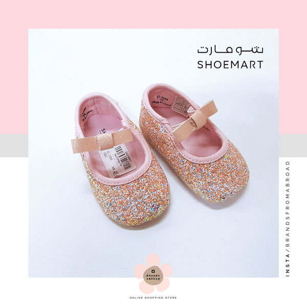 Shoemart Glitter Baby Shoes Pink